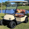thumbnail image 2 of Aplkyhs Palm Tree Golf Cart Seat Covers Beach Sunset Print Club Car Seat Bottom and Backrest Cushion Universal Club Car Seat Covers Comfort Golf Cart Rear Seat with Elastic Band, 2 of 6
