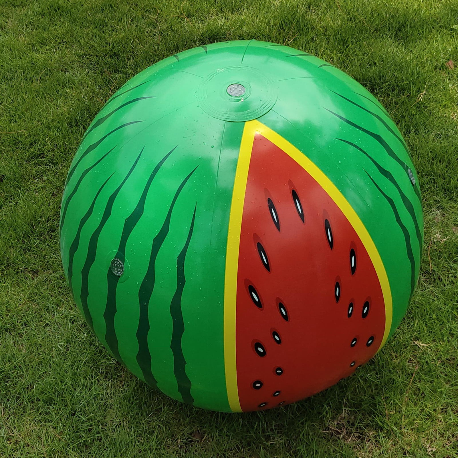 Watermelon Inflatable Sprinkler Balls Beach  Summer Outdoor Swim Kids Toys 60CM 