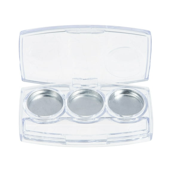 Lip Balm Containers 6 Pcs Eye Shadow Box Mini Grid with Cosmetics Eyeshadow Portable Case Travel