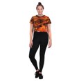 thumbnail image 3 of Rothco Womens Savage Orange Camo Crop Top 1942 - XS, 3 of 3