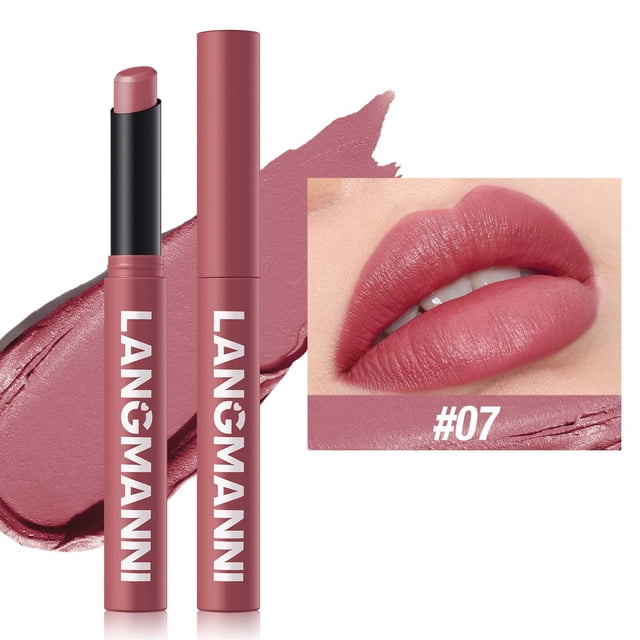 FcBaudy Rouge à Lèvres pour Femmes, Encre à Lèvres, Brillant à Lèvres Non Collant, Rouge à Lèvres Mat, Rouge à Lèvres Velours, Longue Tenue, Brillant à Lèvres Mat, Rouge à Lèvres, un Rouge à Lèvres