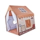 thumbnail image 5 of Jugar la tienda de campaña Indoor Playhouse Decoración de la sala plegable Interior al aire libre Princesa Tienda de juego para parques niños y niñas Marrón, 5 of 10