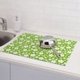 thumbnail image 5 of Bingfone Green White Flowers ,18" x 24"Dish Drying Mat for Kitchen Counter,Ultra Absorbent Microfiber, 5 of 7