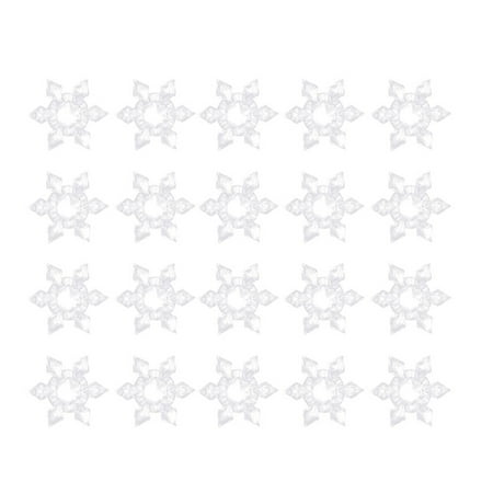 

BESTONZON 40pcs Transparent Snowflake Slice Acrylic Snowflake Hanging Pendant Christmas Snowflake Decor (2.8cm)