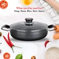 thumbnail image 6 of Alpine Cuisine 7 Quart Non-stick Stock Pot with Tempered Glass Lid and Carrying Handles, Multi-Purpose Cookware Aluminum Dutch Oven for Braising, Boiling, Stewing, 6 of 8