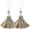 Blue, variant on Set of 2 Elegant Polyester Tassel Handmade Colorful Craft Tassels Charms for Key Chain Straps DIY Accessories (Golden, 2 pack)