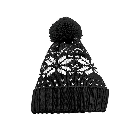 Beechfield Adult Snowstar Fair Isle Beanie