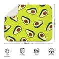 thumbnail image 2 of Avocado Print Coffee Mat – Microfiber Spill Mat with Artistic Green Fruit Illustration, Reversible and Machine Washable Dish Drying Pad for Kitchen Counters, 2 of 3
