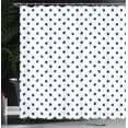 thumbnail image 3 of Ambesonne Polka Dot Shower Curtain, Rounds Retro Design Art, 69"Wx75"L, Petrol Blue, 3 of 4