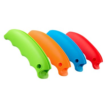 4 Pcs Clips de Support de Sac de Courses en Silicone Économiser l'Effort Poignée de Sac Gadgets de Transport (Couleur Aléatoire)