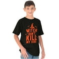 thumbnail image 5 of Halloween Witch Don't Kill My Vibe Crewneck T Shirts Boy Girl Teen Brisco Brands M, 5 of 5