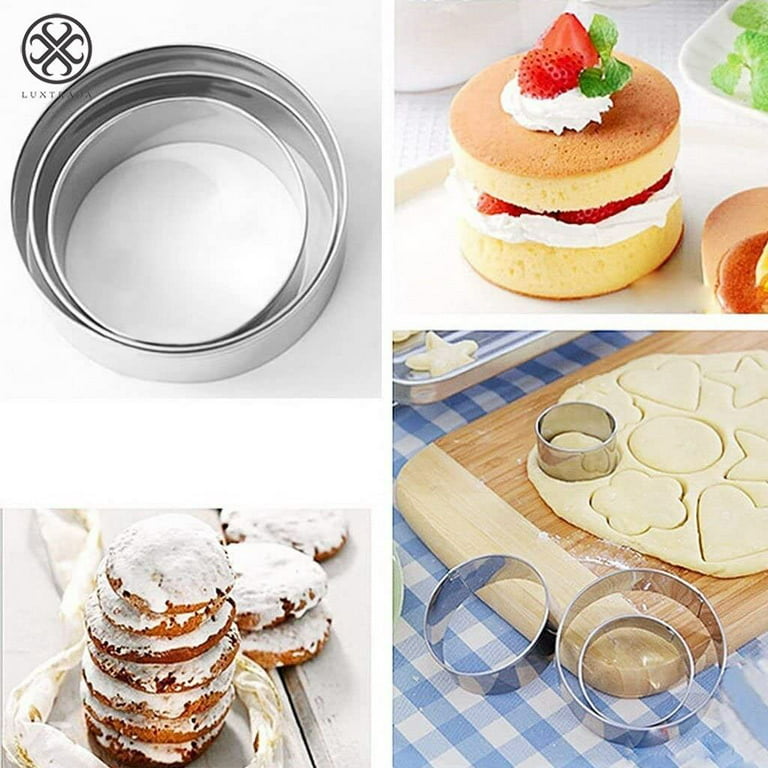 5*Cookie Cutter Set Stainless Steel Cutters Baking Cookies 12 pcs Pastry  Biscuit