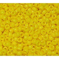 Jolly Store Crafts Yellow 6.5x4mm Mini Pony Beads, 1000pc., Made in USA
