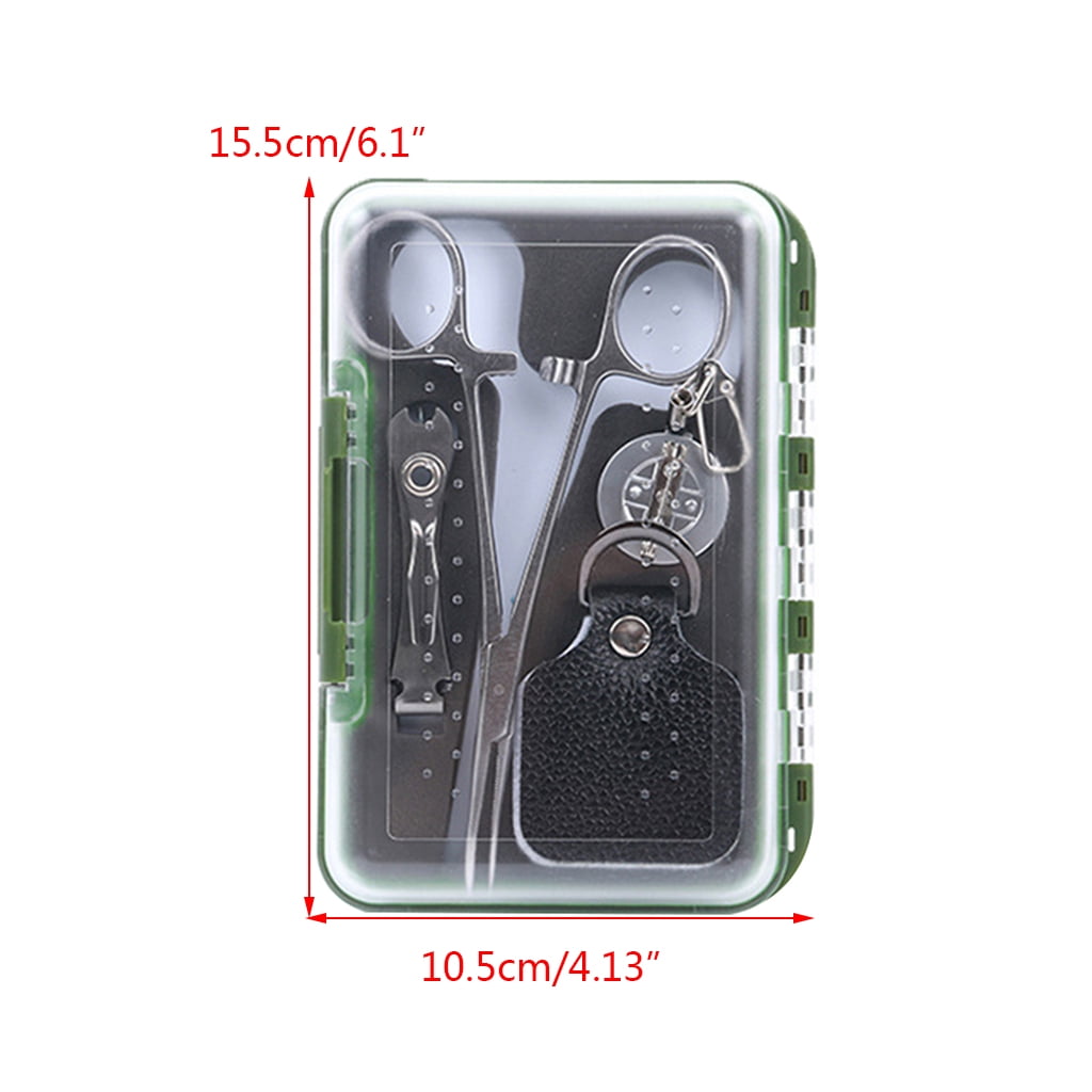 Carp Fishing Tackle Tools in Box, Fishing Accessories Kit Including Forceps & Retractor & Nipper & Fly Fishing Box