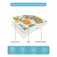 thumbnail image 4 of Twin Quilt Bedding Set, Orange Lemons Reversible Summer Quilt 3 Pieces, Summer Botanical Farmhouse Vintage Art Lightweight Bedspreads Coverlets with 2 Pillow Shams for All Seasons, 4 of 5