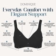 thumbnail image 3 of Dominique Isabella (isabelle) Wire Free Cotton Lined Soft Cup Bra #5316 - Lingerie for Women, 3 of 6