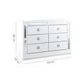 thumbnail image 5 of Comoda Cajonera Emilia Blanco y Plata - Kessa Muebles, 5 of 5