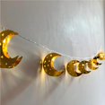 thumbnail image 1 of LED Iron Moon String Lights Muslim 10 LED Golden Decorative Hollow Out Window Curtain String Lamp for Home Garden Party Festival Decoration, 1 of 7