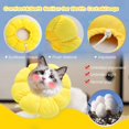 thumbnail image 3 of Cat Recovery Collars - Adorable Sunflower Necked Cats After Cone Surgery, Adjustable Collars, Elizabethan Collars for Cat Surgical Recovery, 3 of 5