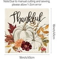 thumbnail image 6 of Fall Pillow Covers 18x18 Set of 4 Watercolor Fall Pumpkin Throw Pillow Covers Cotton Linen Autumn Harvest Farmhouse Decor Pillowcases Maple Case with Season Blessings, 6 of 6
