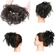 thumbnail image 2 of MY-LADY Messy Hair Bun Donut Bun Curly Wavy Synthetic Ponytail Extensions Hairpieces Hair Scrunchies Wraps Chignon for Women Girls (Grey/Brown/Silver/Black), 2 of 8