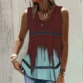 thumbnail image 5 of Birdeem Mode Femme Été Sans Manches Col en V Chandail Imprimé Blouse Décontractée, 5 of 5
