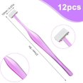 thumbnail image 2 of 12 Pcs Petits Rasoirs pour Sourcils Mini Rasoirs pour le Visage Épilation du Visage Rasoirs pour Sourcils Microblades Outil de Beauté Accessoires pour Femmes Hommes (Violet), 2 of 5