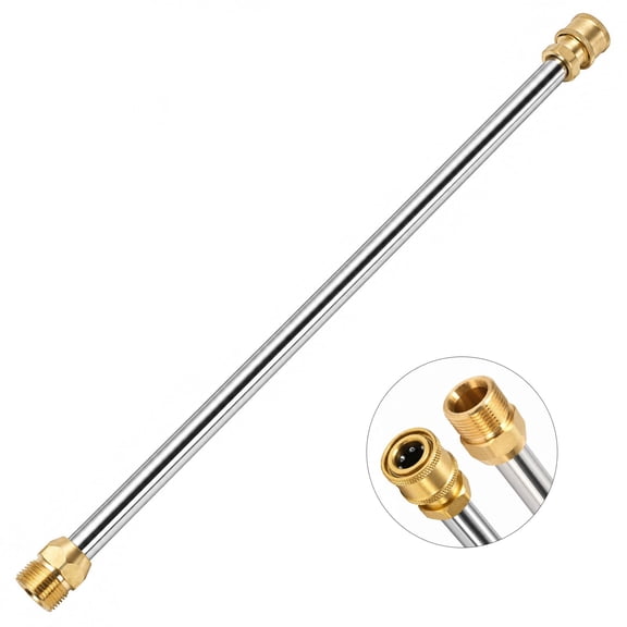 Pressure Washer Extension Wand 16", Stainless Steel Spray Lance, 5000 PSI