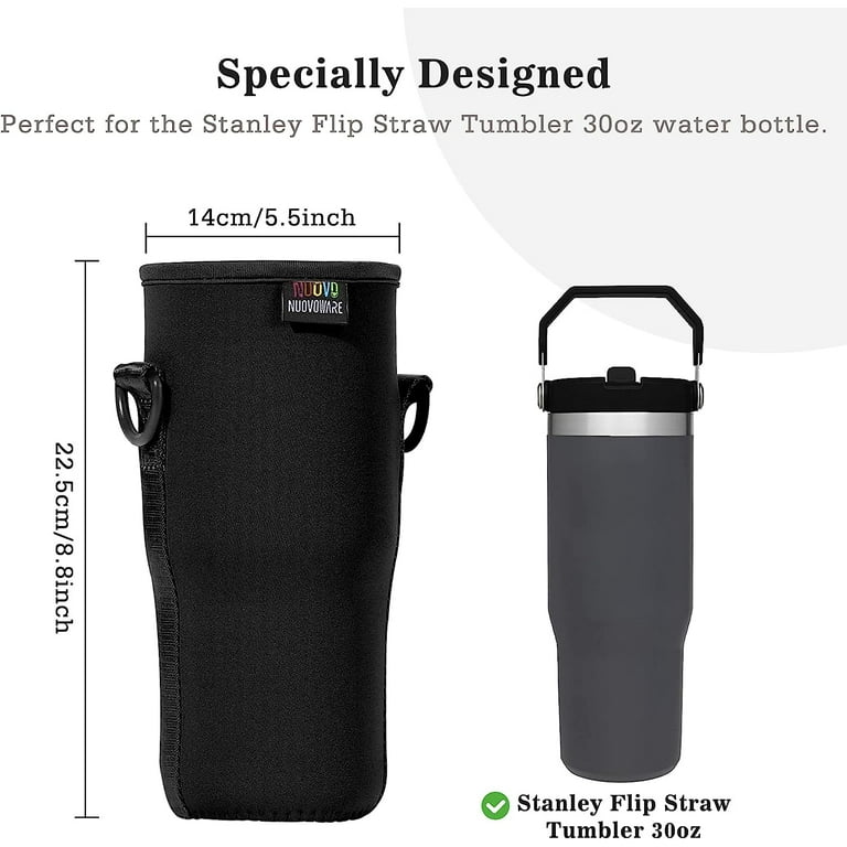 Water Bottle Holder with Strap Pouch and Handle Fits for Stanley