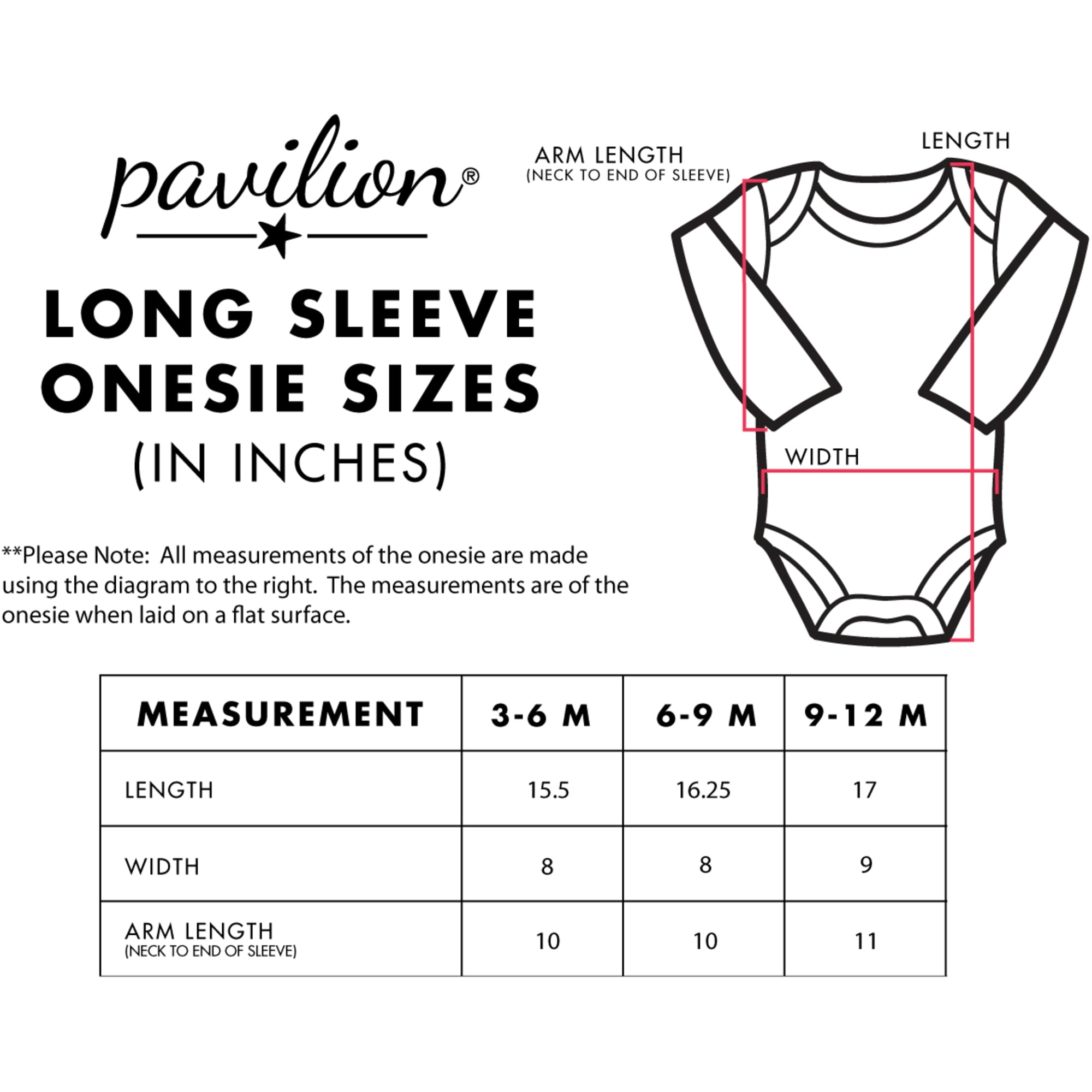 Pavilion Gift Company - Peppermint - Long Sleeve Onesie (3-6 Months)