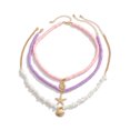thumbnail image 5 of NICKSUN Shell Beach Choker Necklace Set for Women Boho Layered Beaded Adjustable Starfish Conch Shell Nacklace Imitaion Pearl Rice Beads Necklace Summer Ocean Vacation Jewelry, 5 of 11