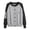 Grey, variant on Christmas Sweaters for Women Women's Cardigan Round Neck Embroidery Color Blocked Sleeve Top Sweater Christmas Sweaters