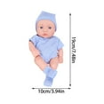 thumbnail image 4 of 7.48 Inch Soft Newborn Baby Dolls, Colorful Clothes Vinyl Baby Dolls Set, Funny Cute Baby Toy for Indoor Outdoor Supplies, Funny Cute Baby Dolls, 4 of 6