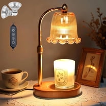 HIDAWN Candle Warmer Lamp with Timer Dimmable,Adjustable Height,Wax Melt Warmer for Jar Candles with 2 Bulbs,Birthday Gifts for Women Mom, House Warming Gifts New Home Decor（Candles Not Included）