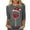 Gray, variant on Patlollav Womens Plus Size Christmas Tops,Ladies T-Shirt Xmas Print 3/4 Sleeve Casual Tops Gift
