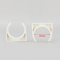 thumbnail image 2 of Home U Shaped Water Supply Tube Pipe Holder Clamps Clip White 40mm Dia 10pcs, 2 of 3
