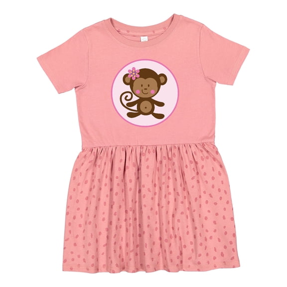 Inktastic Monkey Girl Girls Toddler Dress