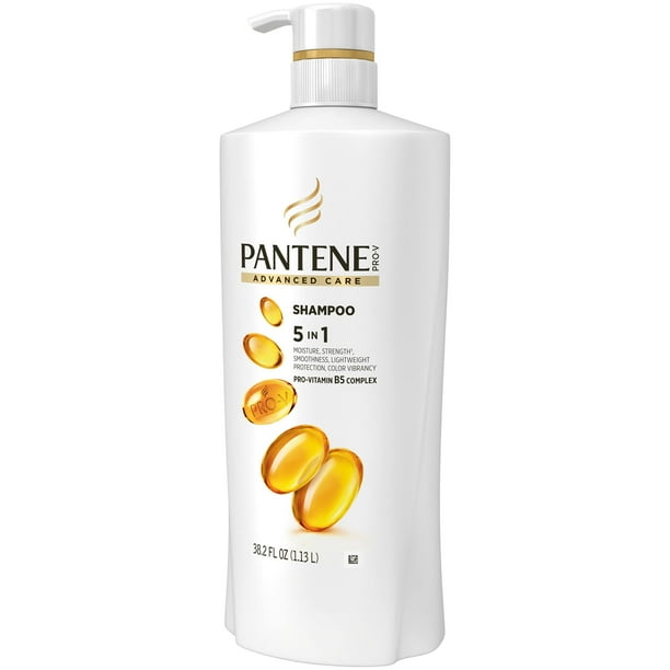 Pantene Advanced Care Shampoo 5 in 1 Pro Vitamin B5 Complex 38.2 FL OZ