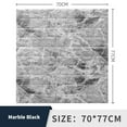 thumbnail image 2 of Gray 70x77cm PE Foam Self Adhesive 3D Wall Stickers Wallpaper, 2 of 7