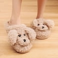 thumbnail image 2 of Women's warm knitting home slippers comfortable wool lined chenille slippers with memory foam and indoor and outdoor soles, 2 of 13