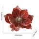 thumbnail image 3 of Magnolia Artificial Magnolia artificial de tela de 24 cm con efecto nevado en polvo para decoración navideña del árbol (1 unidad) Rkxzt, 3 of 8