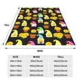 thumbnail image 3 of Vsdgher Gnomes With Sunflowers Ultra-Soft Micro flannel Blanket Throw Blankets for Couch Sofa, Bed (4 sizes)-60"x50", 3 of 7