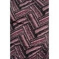 thumbnail image 5 of Connected Apparel Scoop Neck Cap Sleeve Ruched Side Multi Print Short ITY Dress-MAUVE / 6, 5 of 5