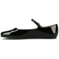 thumbnail image 3 of Journee Womens Carrie Buckle Square Toe Mary Jane Dress Flats, Widths Available, 3 of 9