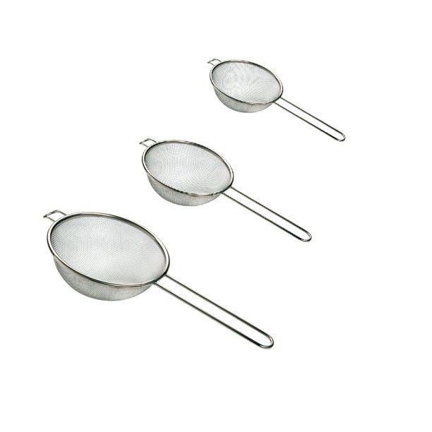 i Kito Stainless Steel Fine Mesh Strainers Set of 3, Kitchen Strainer