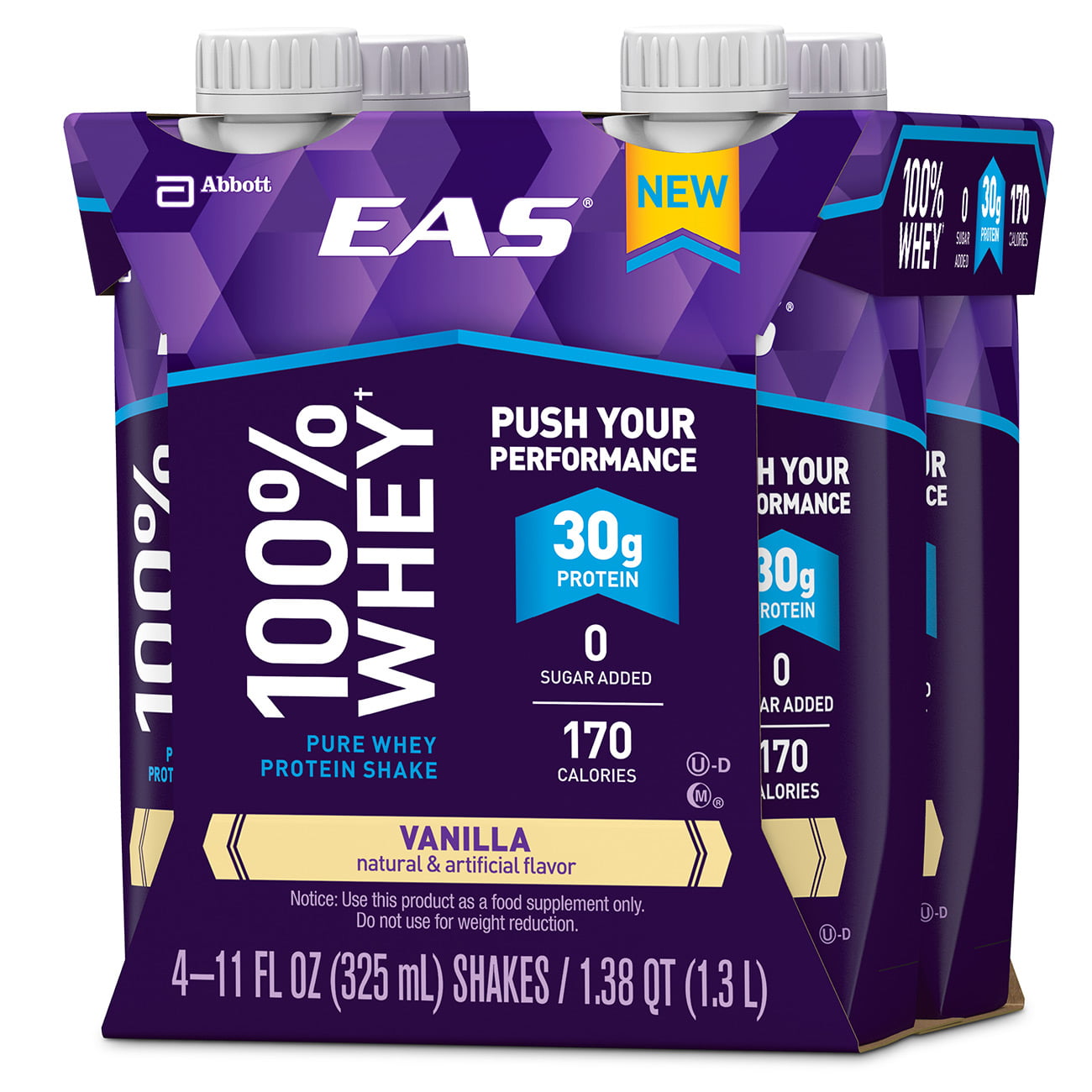 EAS Eas Complete Protein Nutrition Shake Mix Vanilla - Shop Diet & Fitness  at H-E-B