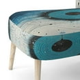thumbnail image 5 of Designart "White Blue Minimalism Moon" Upholstered Abstract Collages Accent Chair and Modern & Contemporary Arm Chair - Multiple Color & Pattern, 5 of 7