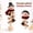 A002- F, variant on Amigurumi Crochet Kit with Spiral Snowman Design, 8-Color Yarn Set, Red White and Green, for Holiday Home Display, Wall Hanging Decoration