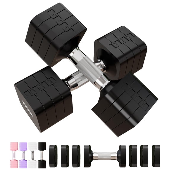 Juego de mancuernas ajustables Upspeed 40 kg/88,18 libras 4 en 1, color negro