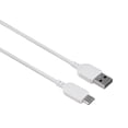 thumbnail image 2 of onn USB-C to USB-A Charging Cable, 6 ft, USB-IF Certified, for iPhone 15/16/17 and Galaxy Devices, White, 2 of 8